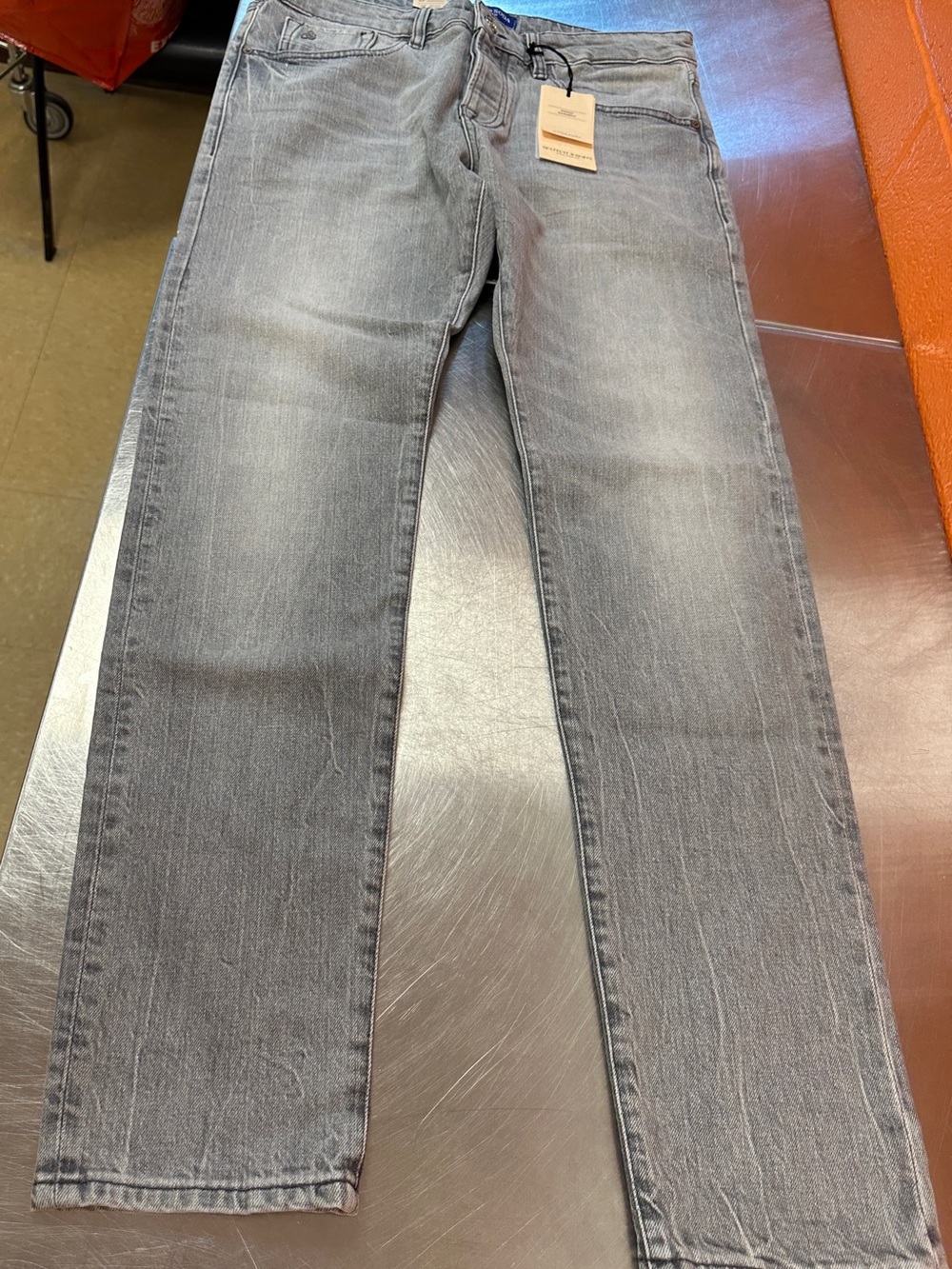 Scotch & Soda Amsterdam Ralston Regular Slim Fit Jeans Grey Denim NWT 32x32